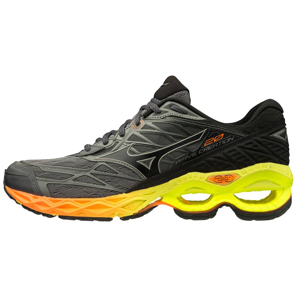 Zapatillas Running Mizuno Wave Creation 20 Hombre Gris/Amarillo Outlet XSDM-85370